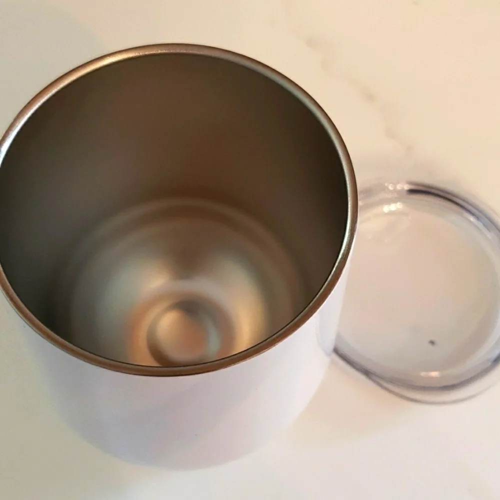 NWT 12oz Metal Wine Tumbler w/ Lid 